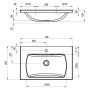 Умивальник Ravak CLASSIC II 700 N 70x45 см XJX01170000